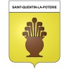 Saint-Quentin-la-Poterie 30 ville Stickers blason autocollant adhésif