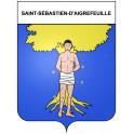 Saint-Sébastien-d'Aigrefeuille 30 ville Stickers blason autocollant adhésif