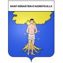 Stickers coat of arms Bazas adhesive sticker