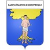 Saint-Sébastien-d'Aigrefeuille 30 ville Stickers blason autocollant adhésif