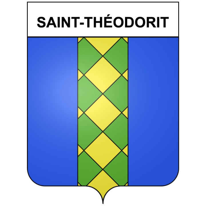 Saint-Théodorit 30 ville Stickers blason autocollant adhésif