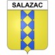 Pegatinas escudo de armas de Bazas adhesivo de la etiqueta engomada