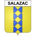 Salazac 30 ville Stickers blason autocollant adhésif