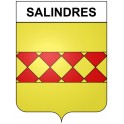 Salindres 30 ville Stickers blason autocollant adhésif