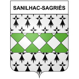 Stickers coat of arms Bazas adhesive sticker