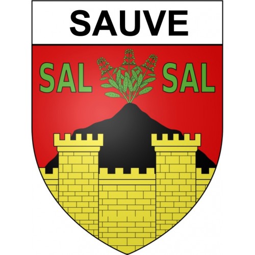 Sauve 30 ville Stickers blason autocollant adhésif