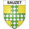 Sauzet 30 ville Stickers blason autocollant adhésif
