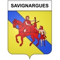 Savignargues 30 ville Stickers blason autocollant adhésif