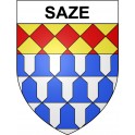 Saze 30 ville Stickers blason autocollant adhésif