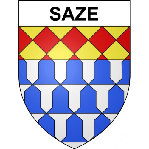 Saze 30 ville Stickers blason autocollant adhésif