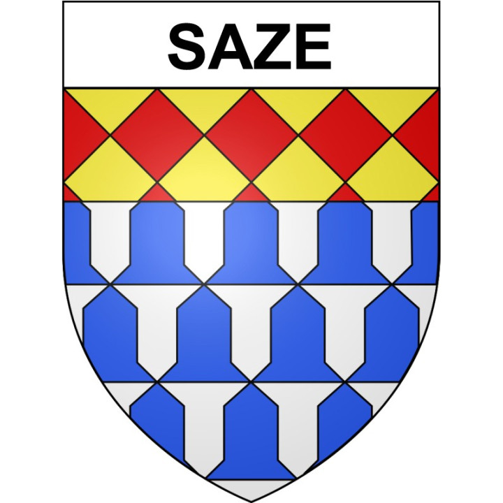 Saze 30 ville Stickers blason autocollant adhésif