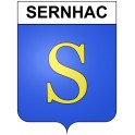 Sernhac 30 ville Stickers blason autocollant adhésif