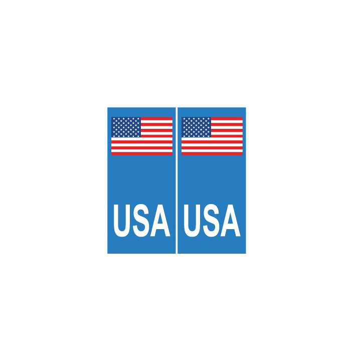 USA united states america US sticker autocollant plaque 