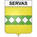 Servas 30 ville Stickers blason autocollant adhésif