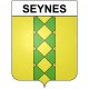 Pegatinas escudo de armas de Seynes adhesivo de la etiqueta engomada
