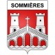 Stickers coat of arms Sommières adhesive sticker