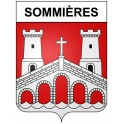 Sommières 30 ville Stickers blason autocollant adhésif