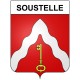 Soustelle 30 ville Stickers blason autocollant adhésif