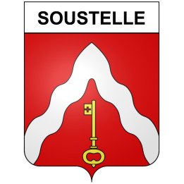 Soustelle 30 ville Stickers blason autocollant adhésif