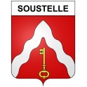 Soustelle 30 ville Stickers blason autocollant adhésif