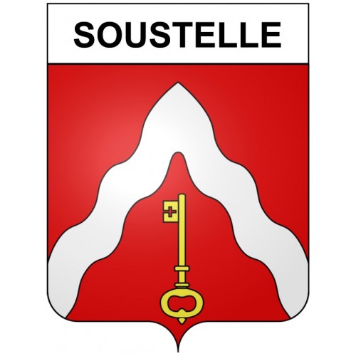 Soustelle 30 ville Stickers blason autocollant adhésif