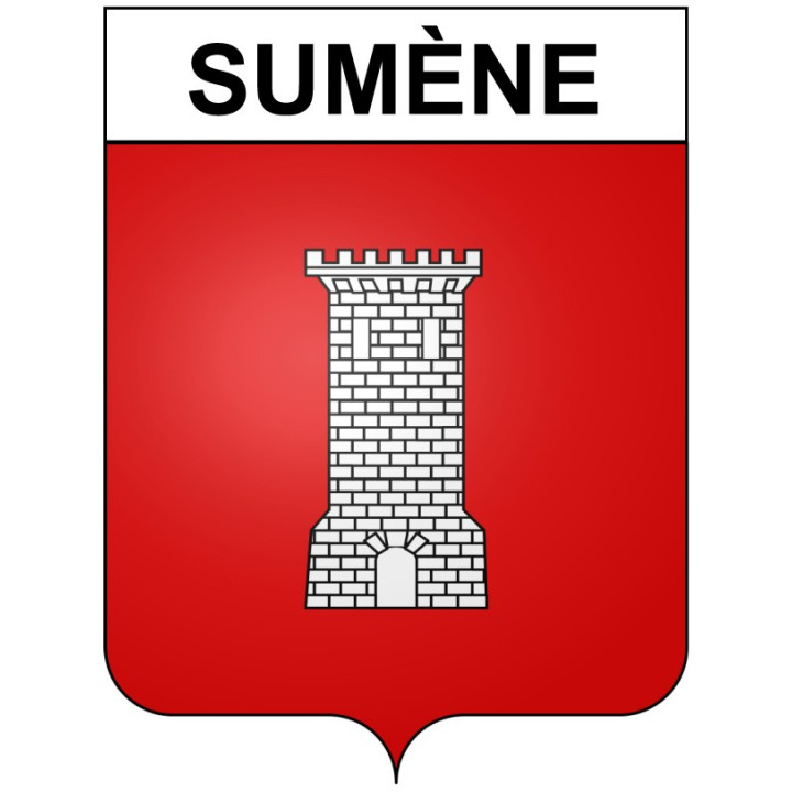 Stickers coat of arms Bazas adhesive sticker