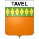 Tavel 30 ville Stickers blason autocollant adhésif