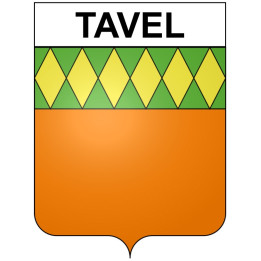 Tavel 30 ville Stickers blason autocollant adhésif