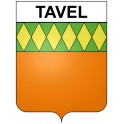 Tavel 30 ville Stickers blason autocollant adhésif