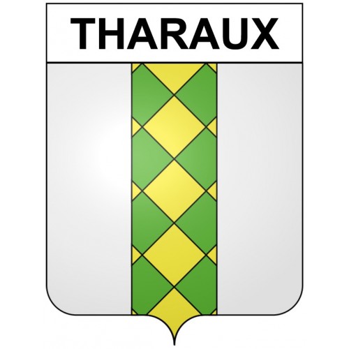 Tharaux 30 ville Stickers blason autocollant adhésif