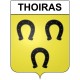 Thoiras 30 ville Stickers blason autocollant adhésif