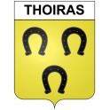 Thoiras 30 ville Stickers blason autocollant adhésif