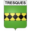 Tresques 30 ville Stickers blason autocollant adhésif