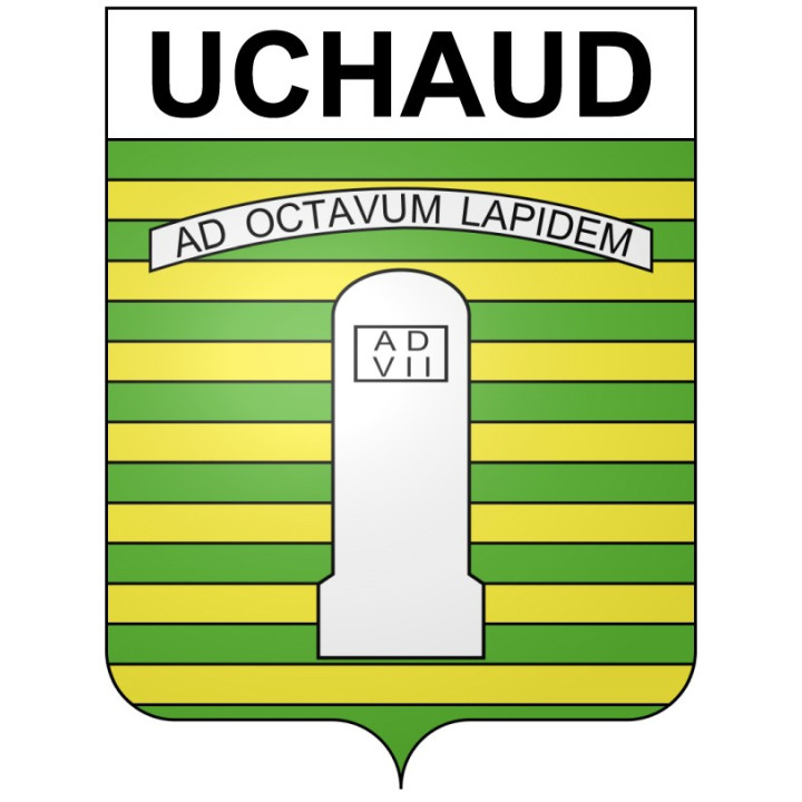 Uchaud 30 ville Stickers blason autocollant adhésif