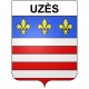 Uzès 30 ville Stickers blason autocollant adhésif