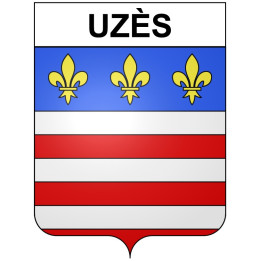 Uzès 30 ville Stickers blason autocollant adhésif