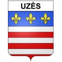 Uzès Sticker wappen, gelsenkirchen, augsburg, klebender aufkleber