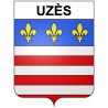 Pegatinas escudo de armas de Bazas adhesivo de la etiqueta engomada