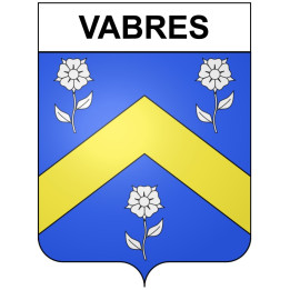 Vabres 30 ville Stickers blason autocollant adhésif