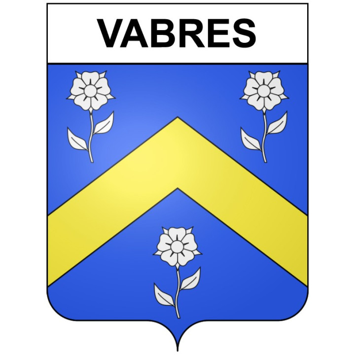 Vabres 30 ville Stickers blason autocollant adhésif