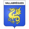 Vallabrègues 30 ville Stickers blason autocollant adhésif
