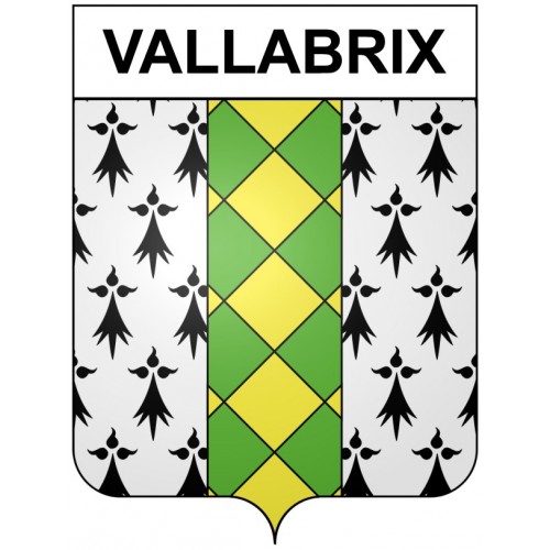 Vallabrix 30 ville Stickers blason autocollant adhésif