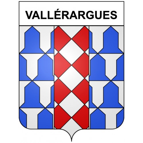 Vallérargues 30 ville Stickers blason autocollant adhésif
