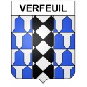 Verfeuil 30 ville Stickers blason autocollant adhésif