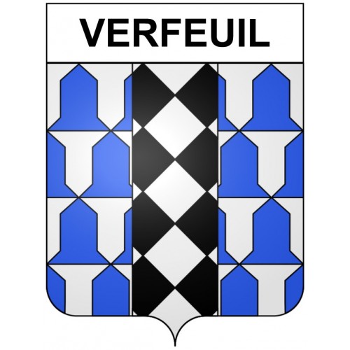Verfeuil 30 ville Stickers blason autocollant adhésif
