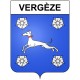 Pegatinas escudo de armas de Bazas adhesivo de la etiqueta engomada