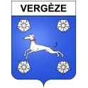 Vergèze 30 ville Stickers blason autocollant adhésif