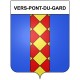 Vers-Pont-du-Gard 30 ville Stickers blason autocollant adhésif