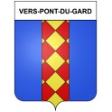 Vers-Pont-du-Gard 30 ville Stickers blason autocollant adhésif