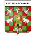 Vestric-et-Candiac 30 ville Stickers blason autocollant adhésif
